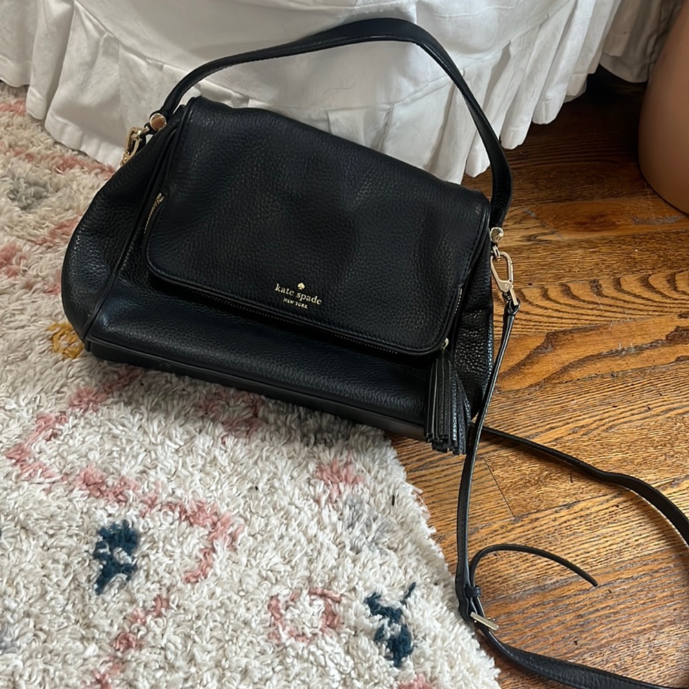 Kate Spade Black Leather bag. Excellent condition.